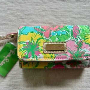 Lilly Pulitzer Colorful Floral Wallet/Wristlet